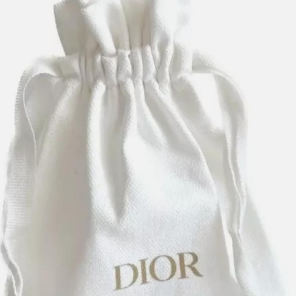 Dior White and Gold Travel Bag Sophistication